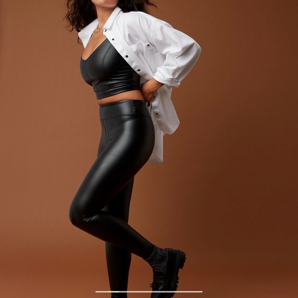 Offline by Aerie; faux leather leggings